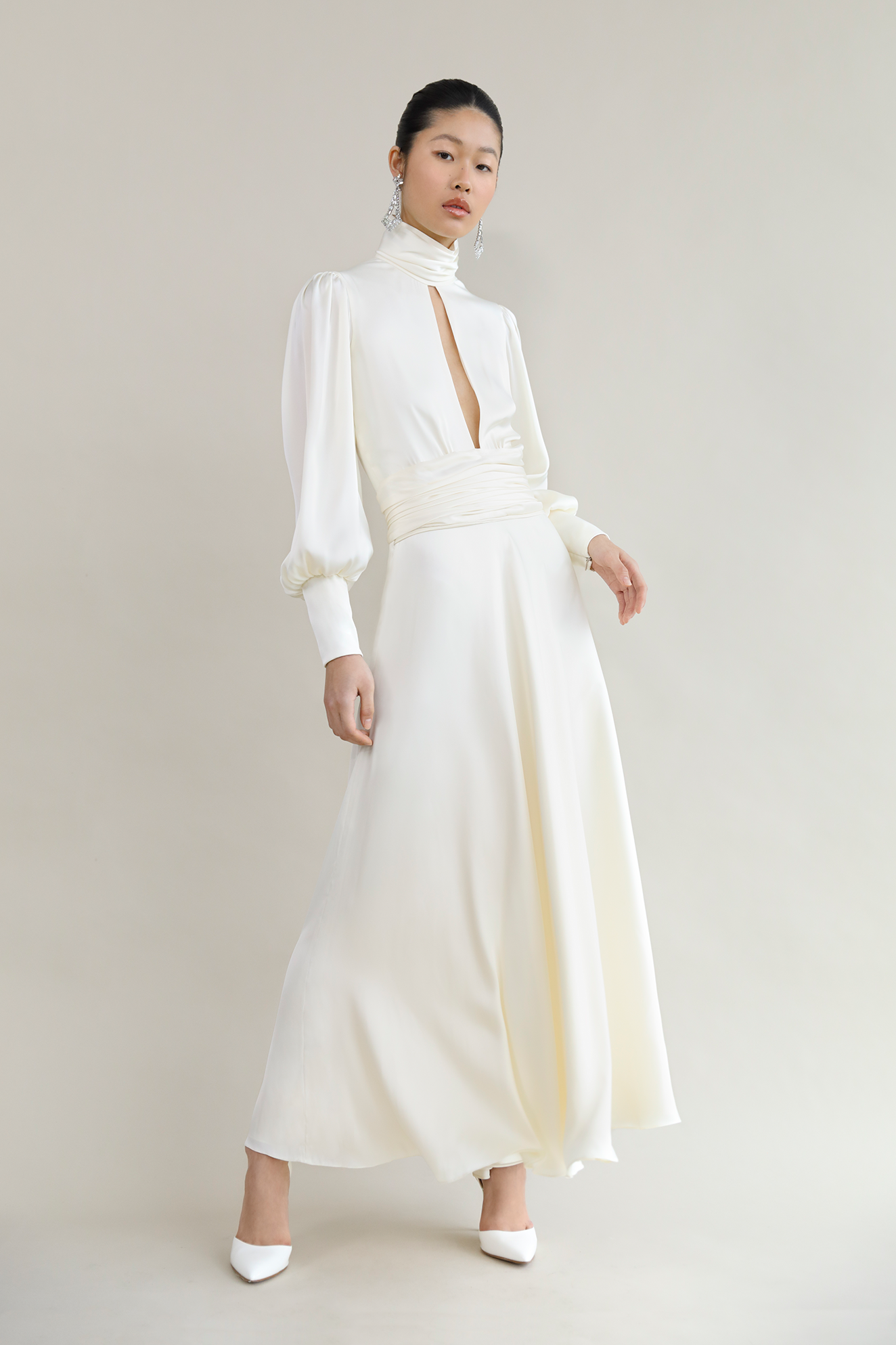 NIGHT OUT MAXI DRESS IVORY | Orseund Iris